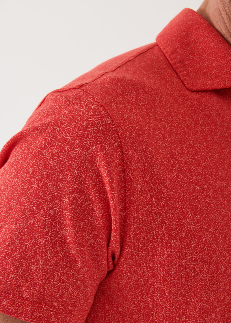 PIMA COTTON STRETCH PRINTED POLO