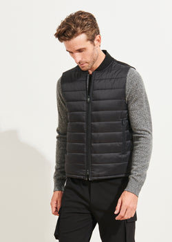 STRETCH QUILTED NYLON VEST | PATRICK ASSARAF