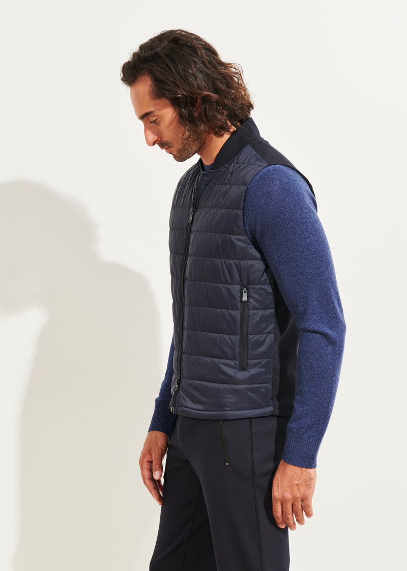 STRETCH QUILTED NYLON VEST