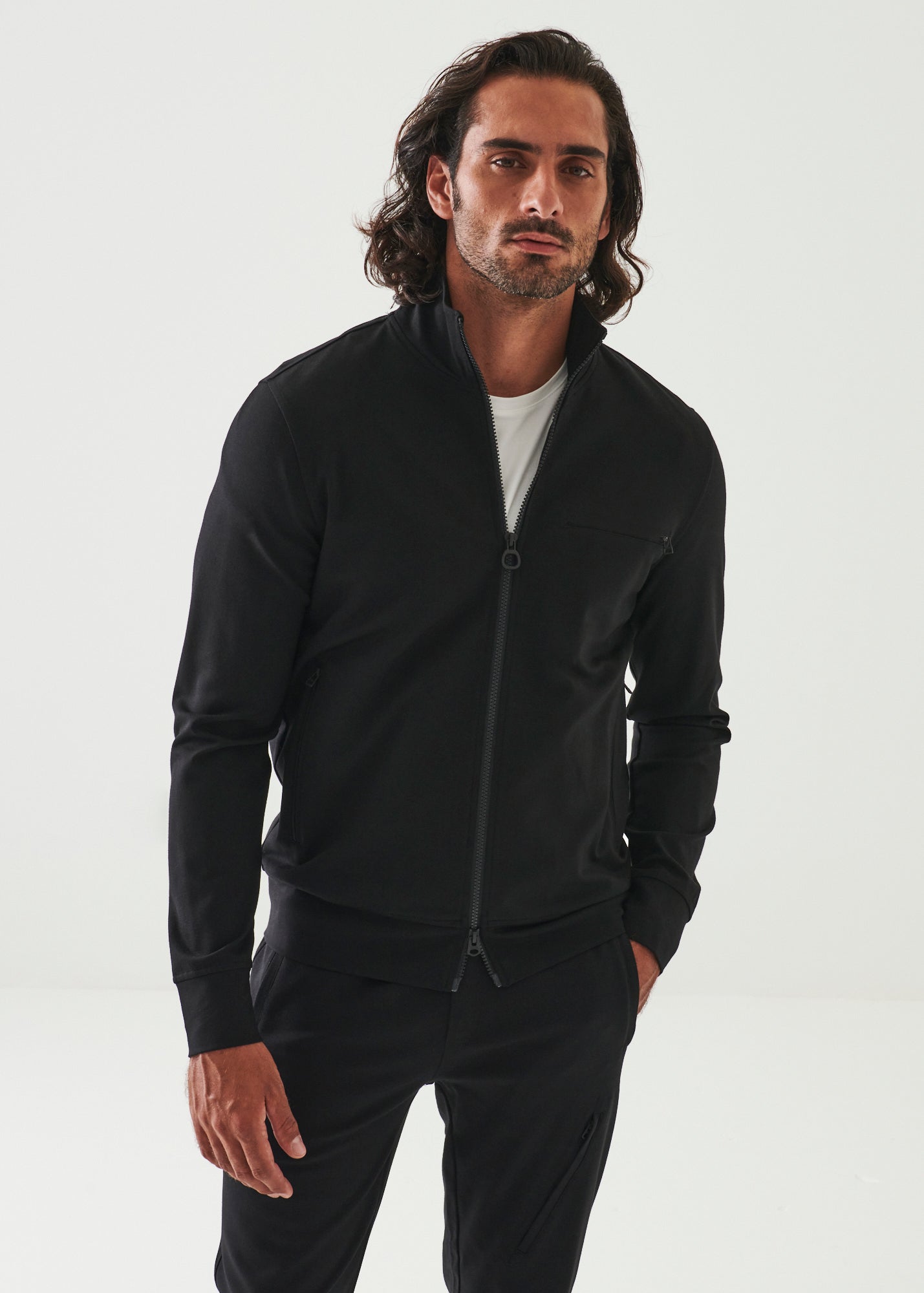 ACTIVE FULL ZIP TRACK JACKET | PATRICK ASSARAF.
