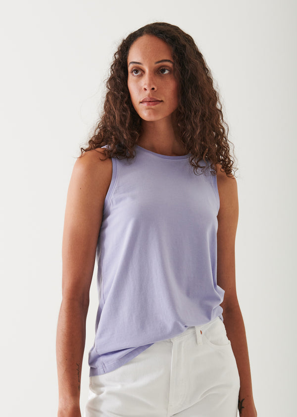 SUBLIME REACTIVE PIMA COTTON STRETCH BOYFRIEND TANK | PATRICK ASSARAF.